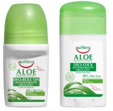 Aloesowe dezodoranty w sztyfcie i w kulce - Equilibra  - naturalna i inteligenta ochrona przed potem