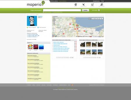 Profil użytkownika na www.maperia.pl
