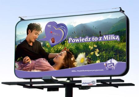 Milka - plakat wyróżniony w lutowej edycji konkursu City Plakat