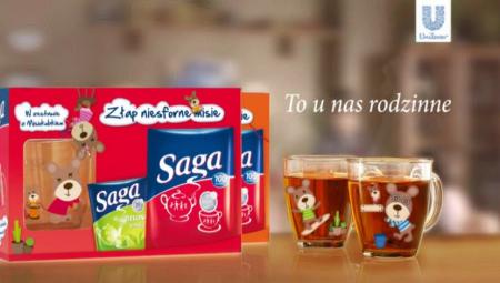 Kadr z nowego spotu reklamowego herbaty marki Saga