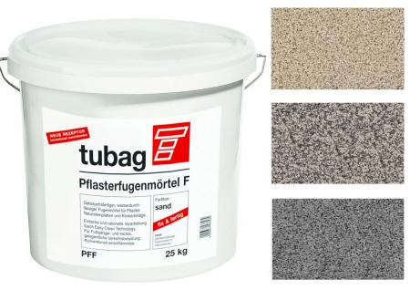 Zaprawa tubag PFF firmy quick-mix w kolorach piaskowym, kamiennej szarości i bazaltu