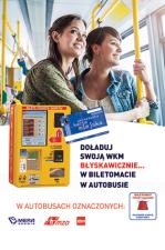 Kampania informacyjna – biletomaty bezgotówkowe w autobusach