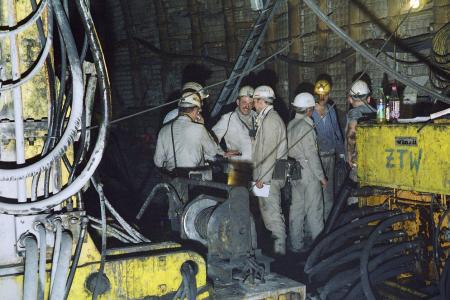Polscy górnicy w kopalni West