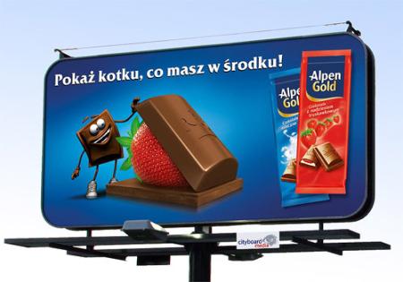 Alpen Gold - plakat wyróżniony w lutowej edycji konkursu City Plakat