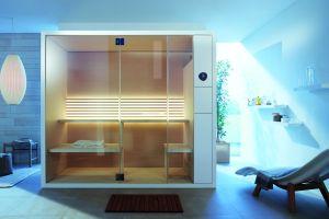Subtelna konstrukcja sauny Inipi B spełnia najwyższe wymagania odnośnie designu Fot. Duravit