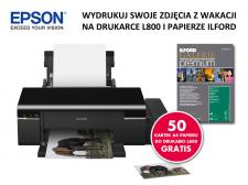 Fotograficzny papier ILFORD GALERIE Premium Gloss 270gsm gratis przy zakupie drukarki Epson L800