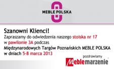 Meble Marzenie na MTP Meble Polska 5-8 marca
