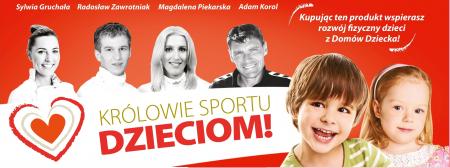 Promocyjna banderola akcji "Królowie Sportu Dzieciom"