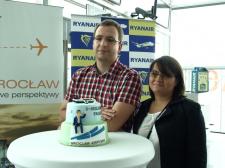 Pasażer Ryanair nr 5 mln odleciał z Wrocławia
