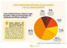 Rośnie świadomość ekologiczna Polaków.  80 proc. badanych chciałoby energii z OZE - raport