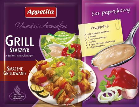 Grill Szaszłyk z sosem paprykowym Appetita
