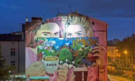 Costa Coffee_Mural w Krakowie