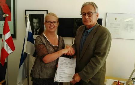 Podpisanie umowy między INTECH PK a South Poland Cleantech Cluster