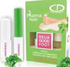 Zestaw wybielająco-utwardzający paznokcie stóp i dłoni - Delia Cosmetics
