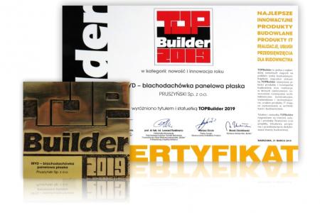 Blachodachówka Iryd - firmy Blachy Pruszyński - Nagroda Top Builder