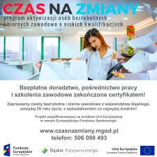 Projekty unijne dla bezrobotnych i biernych zawodowo w województwie śląskim w roku 2017.