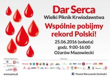 Już w sobotę próba pobicia rekordu Polski w krwiodawstwie