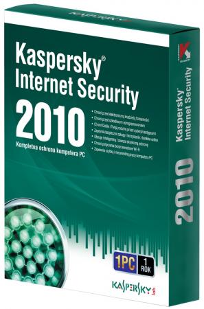 Pudełko programu Kaspersky Internet Security 2010