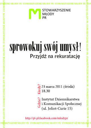 23 marca, godz. 18.30, Instytut Dziennikarstwa i Komunikacji Społecznej Uniwersytetu Wrocławskiego