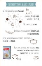 Płatki ryżowe marki Halina - infografika