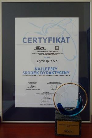 Nagroda na XIII Targach Edukacyjnych w Łodzi