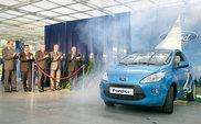 Uroczyste rozpoczęcie produkcji forda ka w tyskiej fabryce Fiata