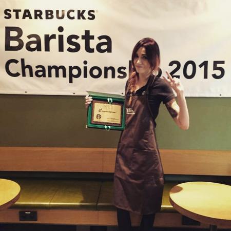 Zwyciężczyni konkursu Starbucks EMEA Barista Championship