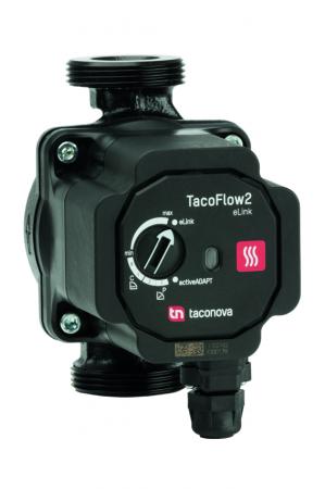 Pompa TacoFlow2 eLink może być stosowana w jedno- i dwururowych instalacjach grzewczych, systemach o