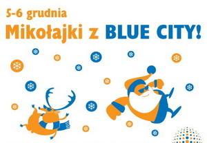 Plakat- Mikołajki w Blue City