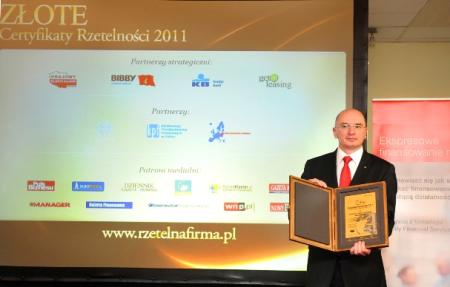 Złote Certyfikaty Rzetelności 2011 - Katowice