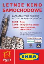 Letnie kino samochodowe IKEA i Portu Łódź