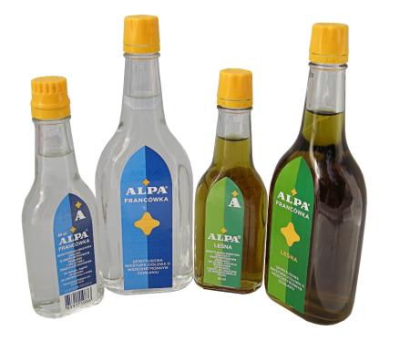 ALPA Francówka i ALPA Leśna w butelkach 60 ml i 160 ml