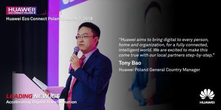 Tonny Bao, dyrektor zarządzający Huawei Polska