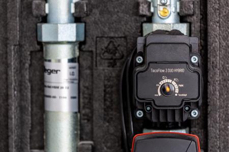Uszkodzoną pompę obiegową zastąpiono nowym modelem TacoFlow3 Duo Hybrid
