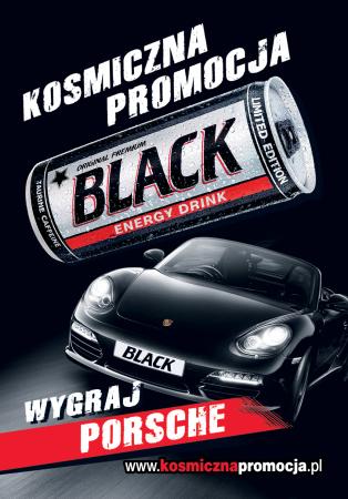 Plakat promocji BLACK + Porsche