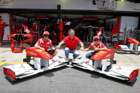 Od lewej: Fernando Alonso, Jewgienij Kasperski, Felipe Massa