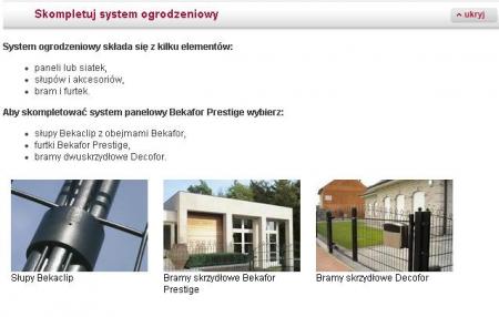 Skompletuj system ogrodzeniowy