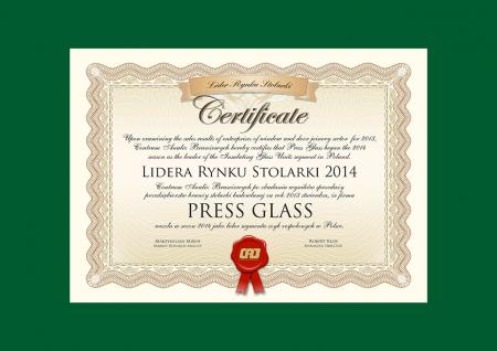 Lider Rynku Stolarki 2014 - PRESS GLASS (mat. pras.)