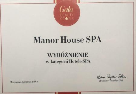 Manor House SPA wśród najlepszych hoteli SPA w Polsce