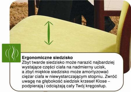 Ergonomiczne siedzisko - Klose