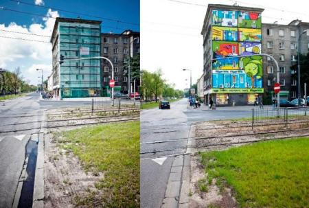 Mural w Centrum Warszawy już jest
