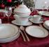 Wigilijny stół w świątecznych barwach – kolekcja Lizbona marki Vittore Comforto