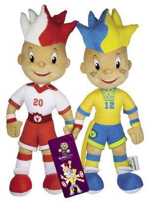 Oficjalne maskotki UEFA Euro 2012, których jedynym licencjobiorcą i dystrybutorem jest Kolporter S.A