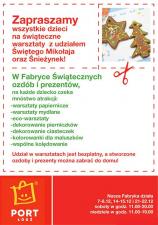 Dziecięce warsztaty w Porcie Łódź, czyli świąteczne przygotowania czas zacząć!
