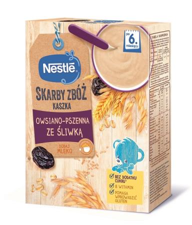 Nestle Skarby Zbóż_Kaszka owsiano-pszenna ze śliwką