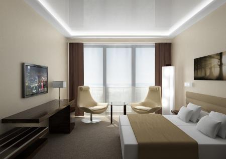 Pokoje hotelu Odyssey urządzone będą w nowoczesnej aranżacji i ciepłych barwach.