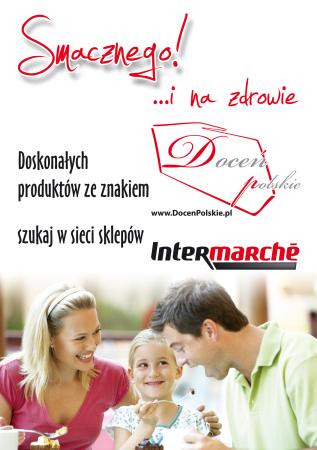 Plakat promocyjny Doceń polskie w sieci INTERMARCHE