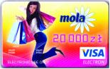 Karta płatnicza Mola o wartości 20 000PLN