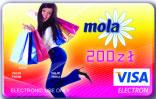 Karta płatnicza Mola o wartości 200PLN