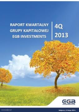 Raport kwartalny Grupy Kapitałowej EGB Investments S.A.